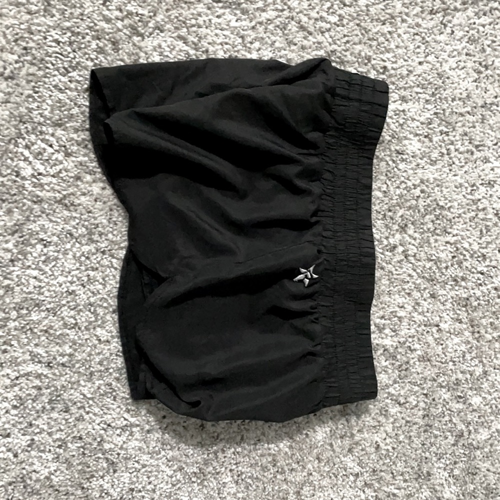 Rebel Athletics shorts black with cheer Athletics symbol size YL
